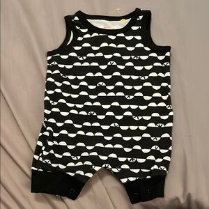 Chic Wave Pattern Sleeveless Romper